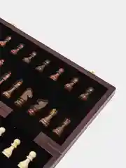 Шахматы деревянные, гроссмейстерские, с деревянной доской, 39 х 39 см