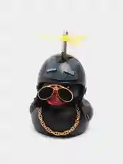 Лазурный утка в шлеме в машину, с креплением для велосипеда