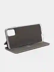 Серый чехол-книжка для Samsung Galaxy A81, A91, M31S, S10 Lite, Note 10 Lite, из экокожи