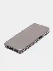 Серый чехол-книжка для Samsung Galaxy A81, A91, M31S, S10 Lite, Note 10 Lite, из экокожи