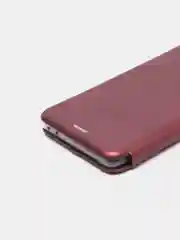Бордовый чехол-книжка для Samsung Galaxy A81, A91, M31S, S10 Lite, Note 10 Lite, из экокожи