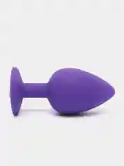 Фиолетовый пробка анальная силиконовая