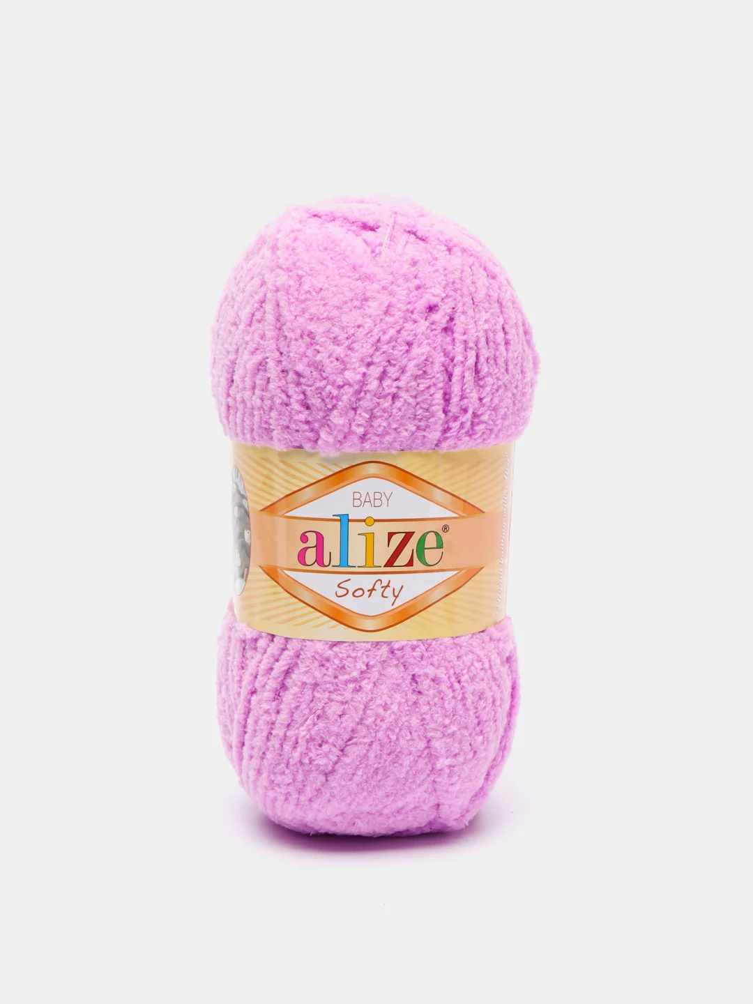 Тёмно-розовый пряжа плюшевая Софти Ализе Alize Softy 100% микрополиэстер  50 г  115 м