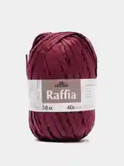 Вишнёвый пряжа Рафия 40г 50 м Raffia Переработанные листья пальмы "Рафия"-100%