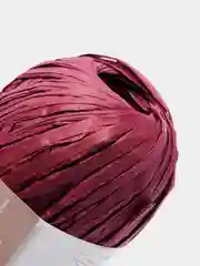 Вишнёвый пряжа Рафия 40г 50 м Raffia Переработанные листья пальмы "Рафия"-100%