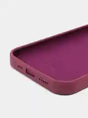 Багровый чехол Silicone Case для iPhone 12/12Pro, силиконовый, с закрытым низом
