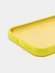 Лимонный чехол Silicone Case для iPhone 12/12Pro, силиконовый, с закрытым низом