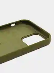 Хаки чехол Silicone Case для iPhone 12/12Pro, силиконовый, с закрытым низом
