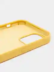 Желтый чехол Silicone Case для iPhone 12/12Pro, силиконовый, с закрытым низом
