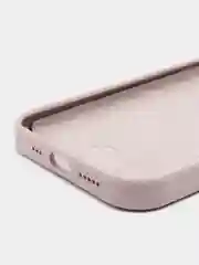 Бежевый меланж чехол Silicone Case для iPhone 12/12Pro, силиконовый, с закрытым низом
