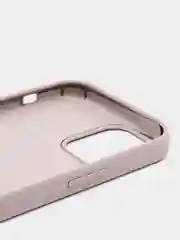 Бежевый меланж чехол Silicone Case для iPhone 12/12Pro, силиконовый, с закрытым низом