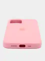Коралловый чехол Silicone Case для iPhone 12/12Pro, силиконовый, с закрытым низом
