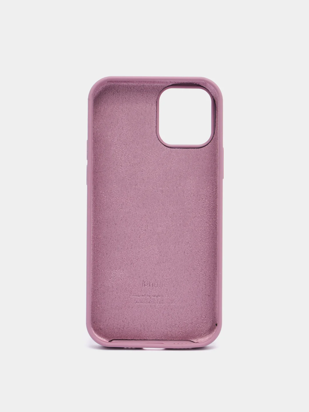 Пурпурный чехол Silicone Case для iPhone 12/12Pro, силиконовый, с закрытым низом