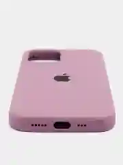 Пурпурный чехол Silicone Case для iPhone 12/12Pro, силиконовый, с закрытым низом