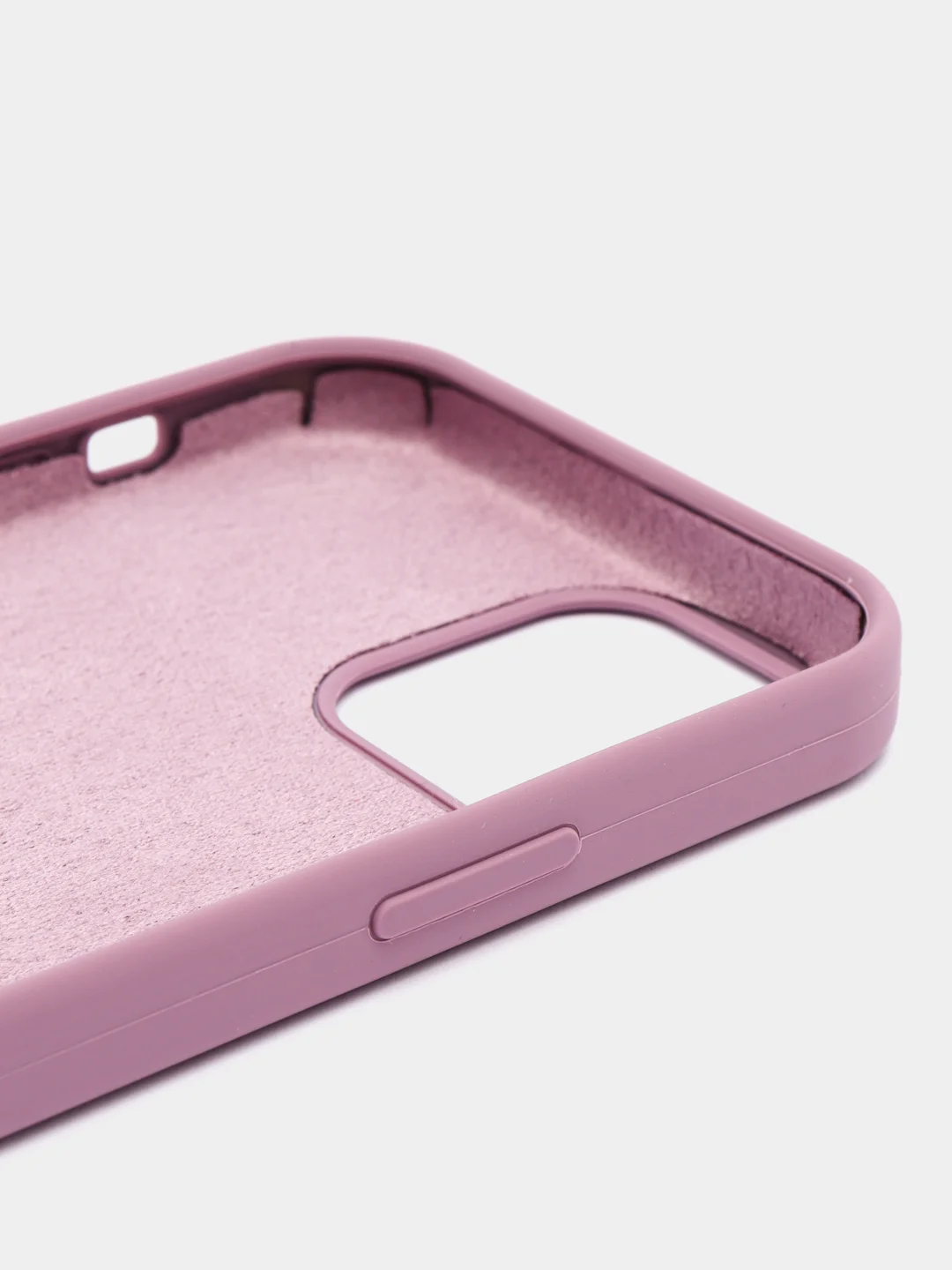 Пурпурный чехол Silicone Case для iPhone 12/12Pro, силиконовый, с закрытым низом