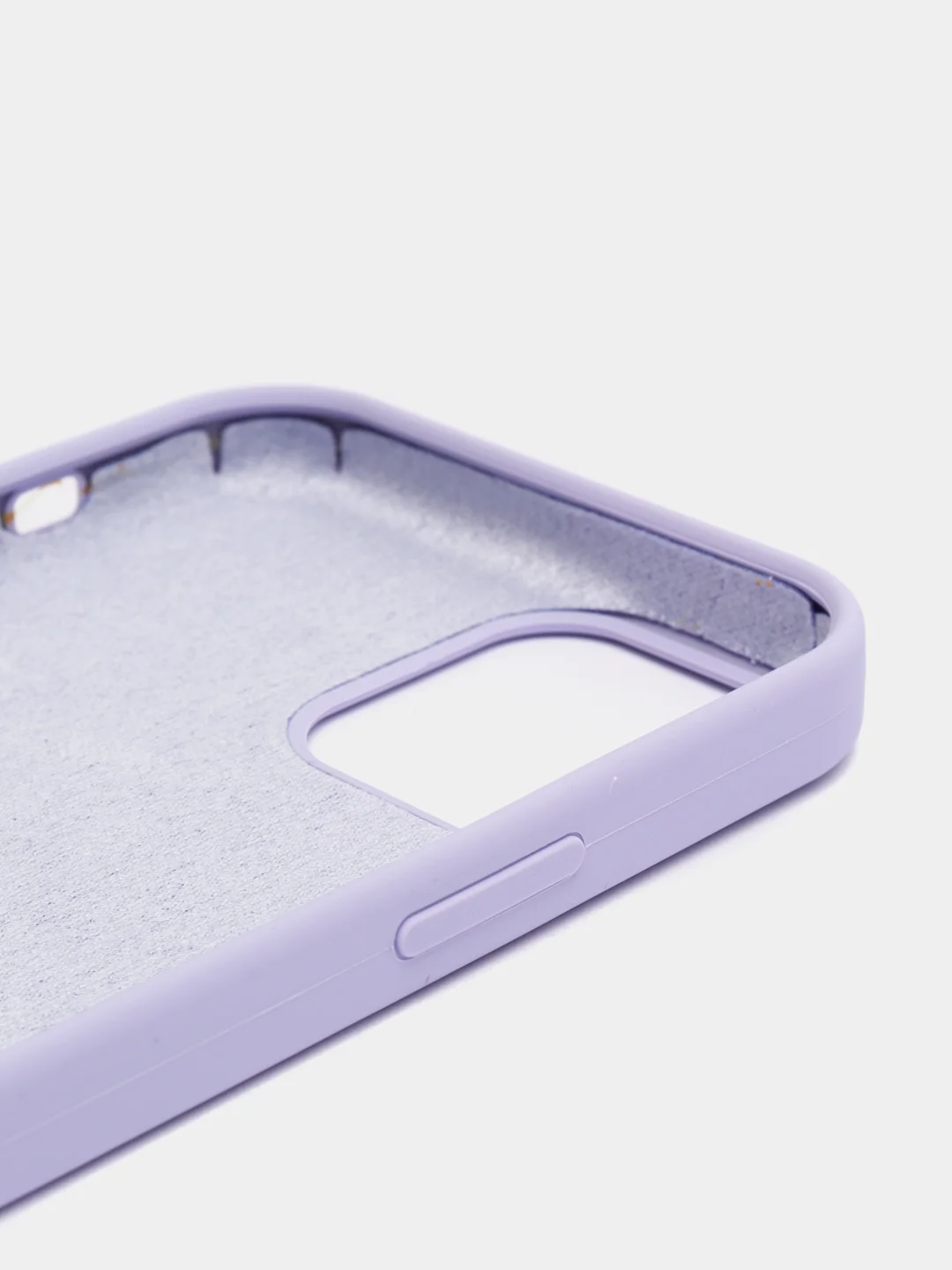 Лавандовый чехол Silicone Case для iPhone 12/12Pro, силиконовый, с закрытым низом
