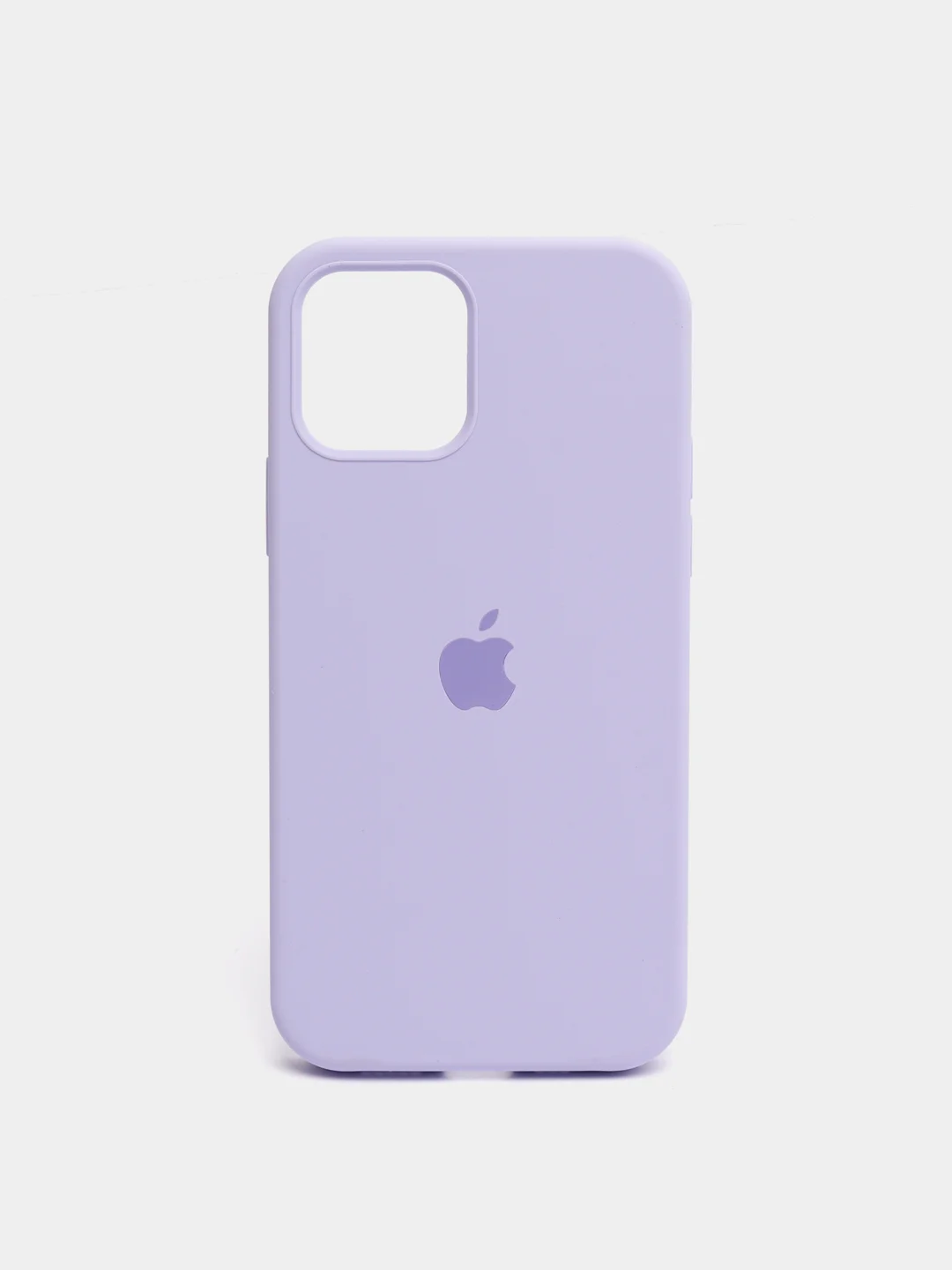 Лавандовый чехол Silicone Case для iPhone 12/12Pro, силиконовый, с закрытым низом