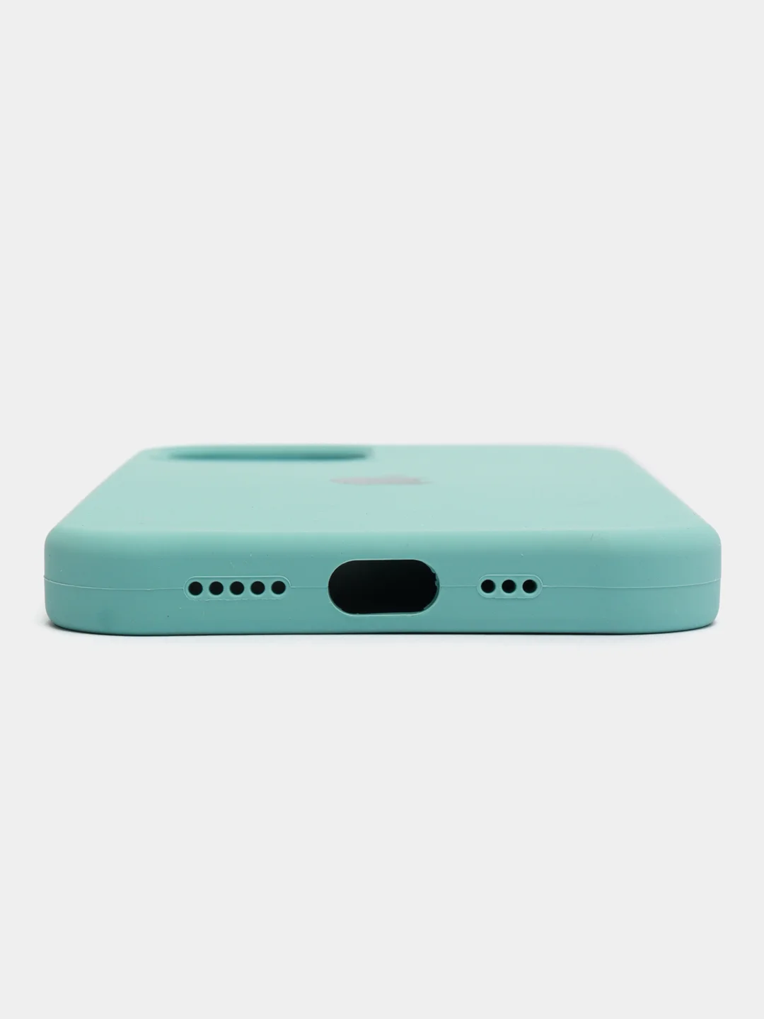 Ледяной чехол Silicone Case для iPhone 12/12Pro, силиконовый, с закрытым низом