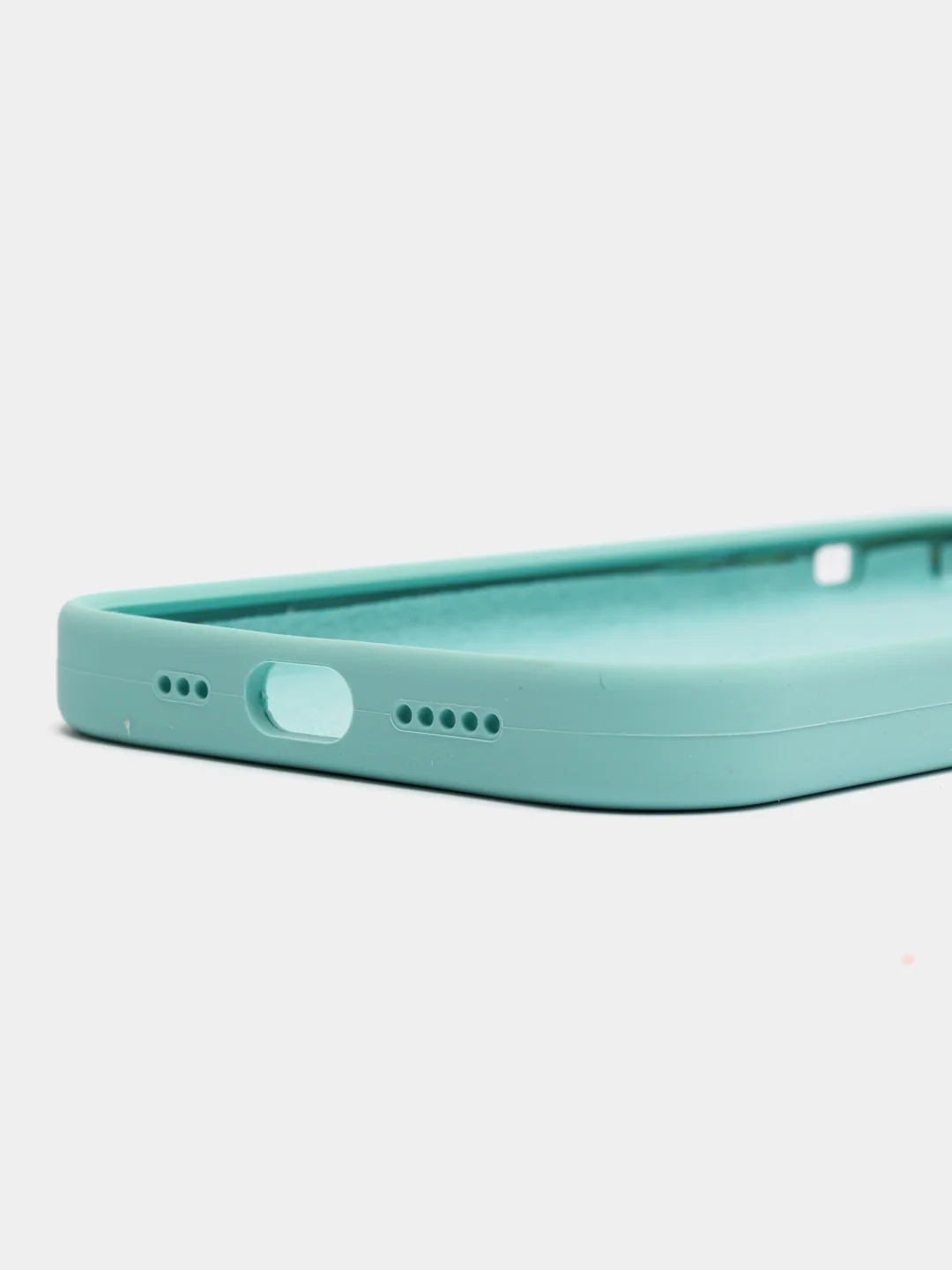 Ледяной чехол Silicone Case для iPhone 12/12Pro, силиконовый, с закрытым низом