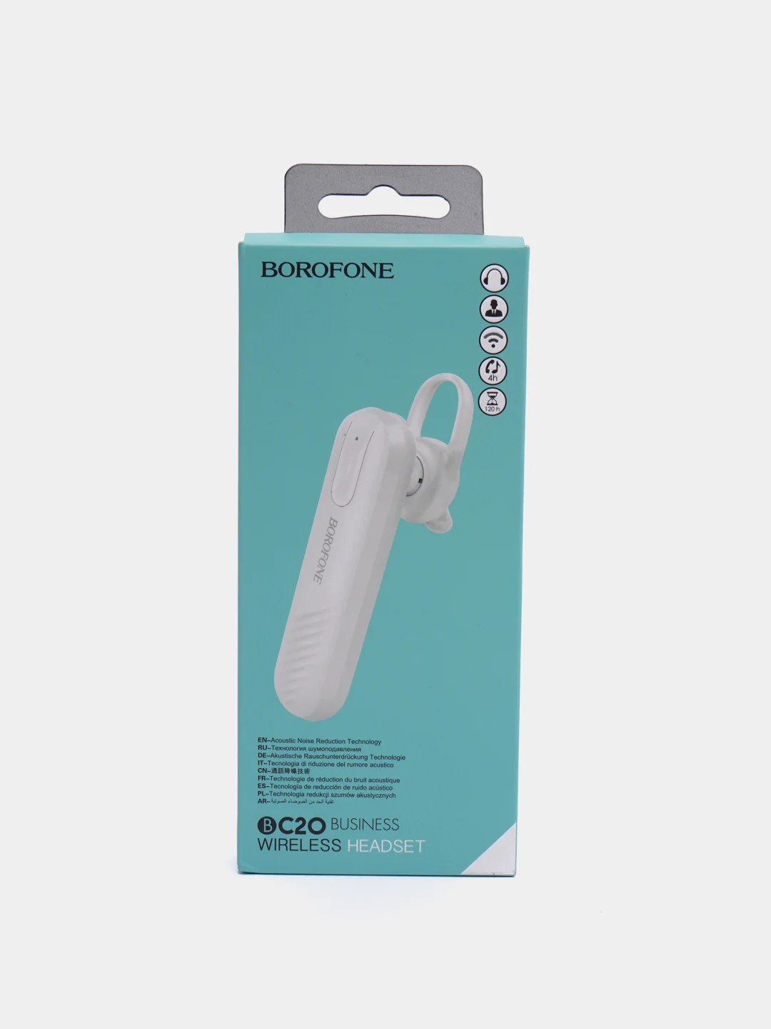 Белый bluetooth-гарнитура Borofone BC20