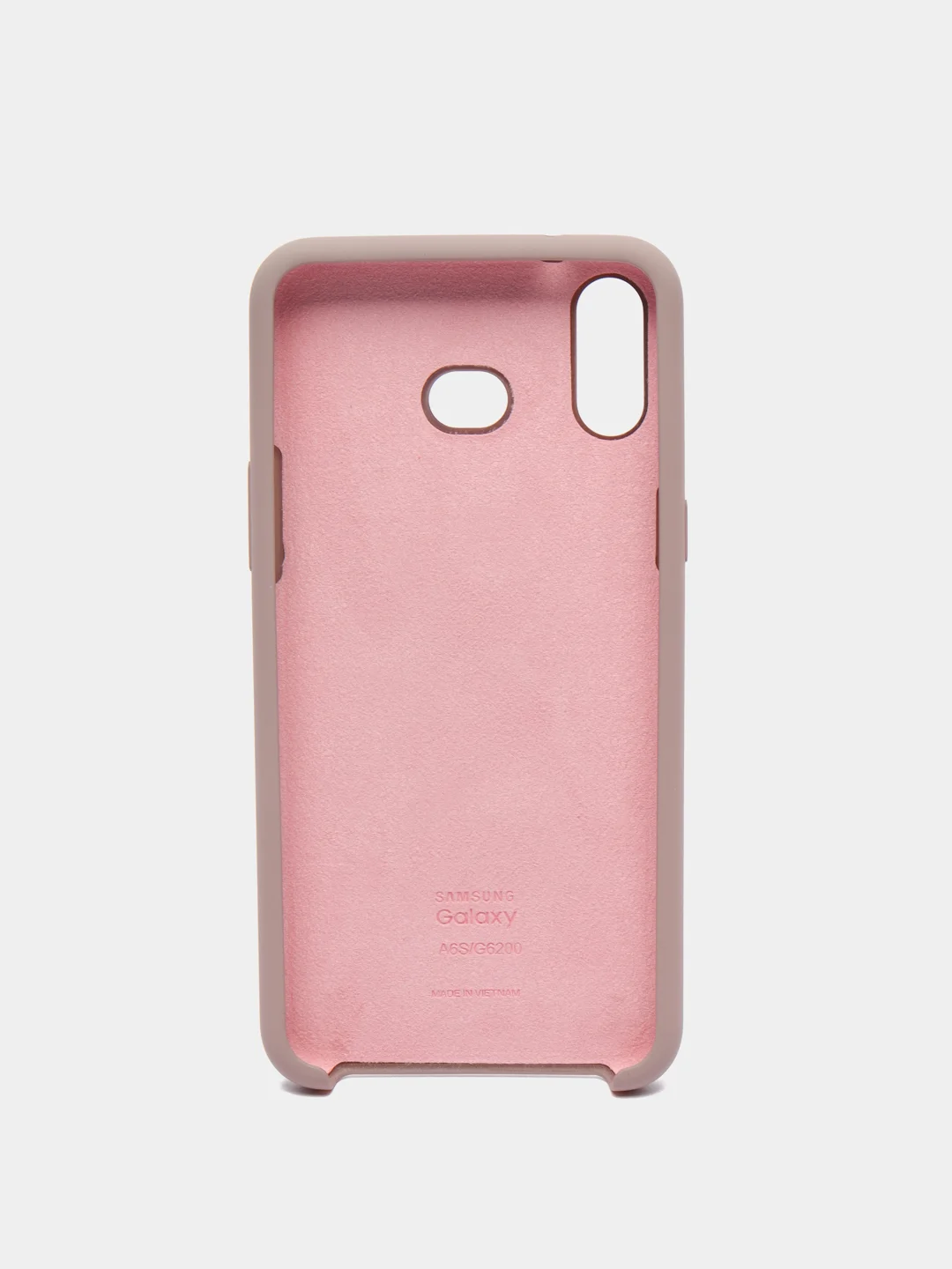 Бежевый меланж чехол силиконовый Silicone Cover Case для Samsung Galaxy A6S, M20