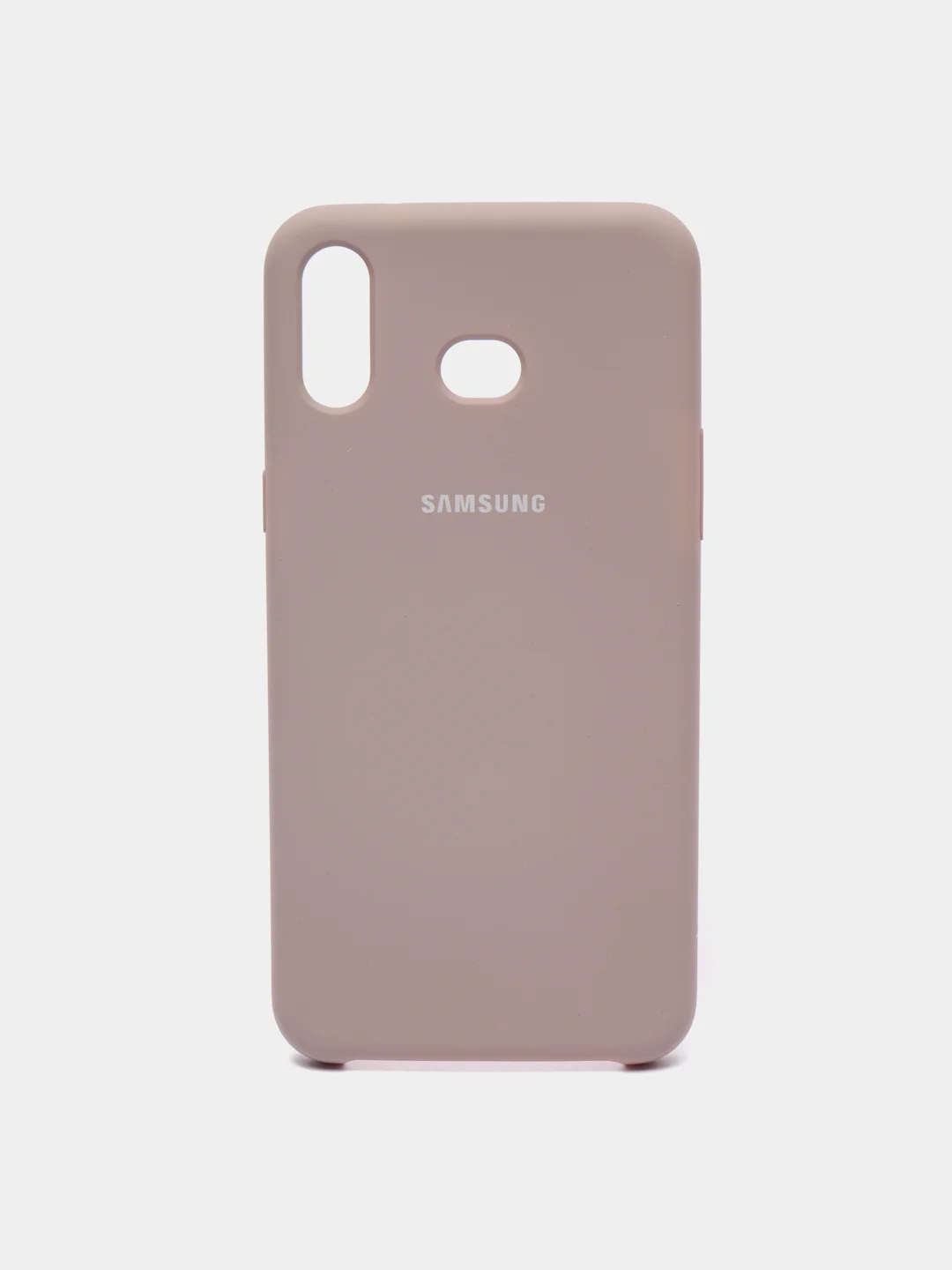 Бежевый меланж чехол силиконовый Silicone Cover Case для Samsung Galaxy A6S, M20