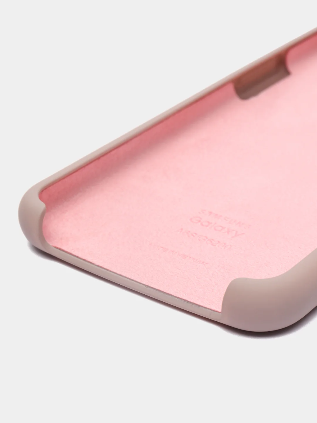 Бежевый меланж чехол силиконовый Silicone Cover Case для Samsung Galaxy A6S, M20