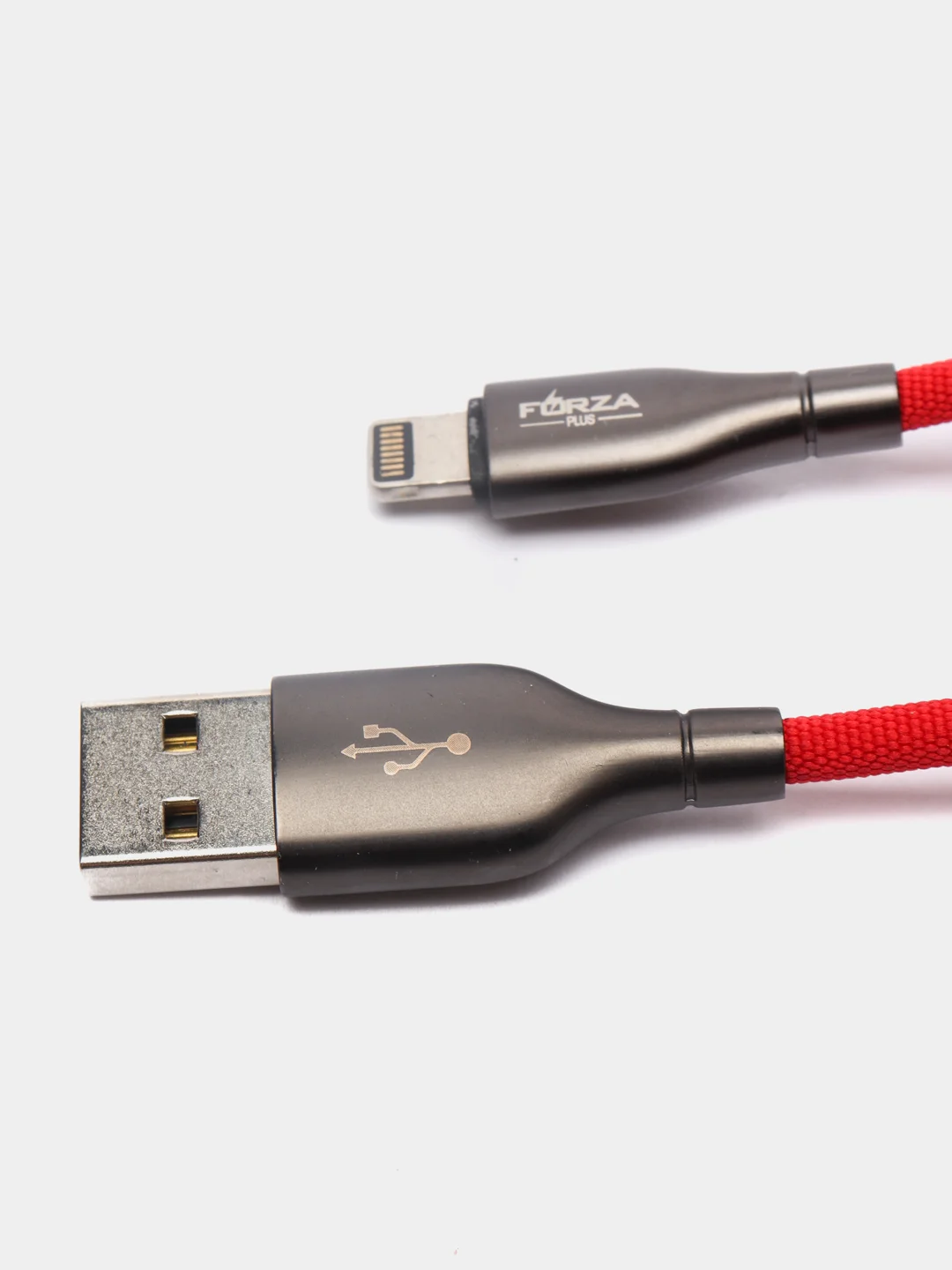 Красный кабель для зарядки с индикатором, iP, Вегас, 1м, 2,4A, Быстрая зарядка QC3.0, микс цветов