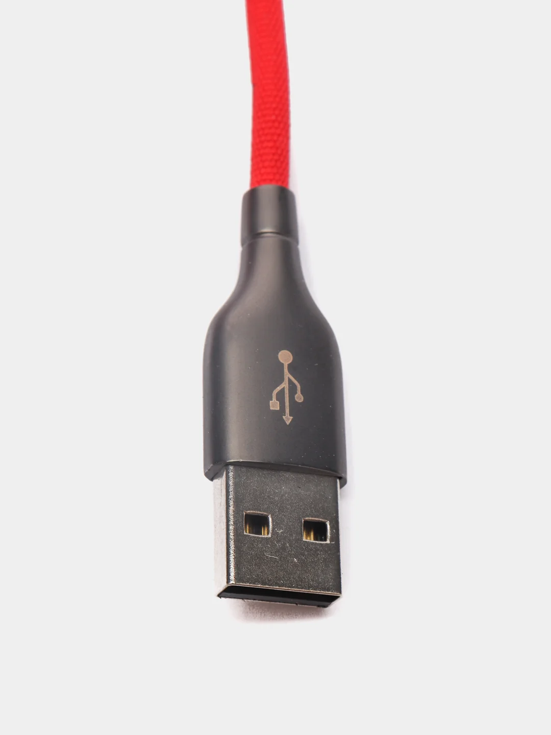 Красный кабель для зарядки с индикатором, iP, Вегас, 1м, 2,4A, Быстрая зарядка QC3.0, микс цветов