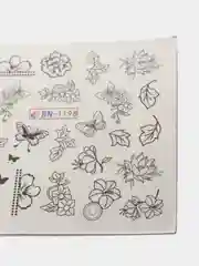 Манго наклейки для ногтей цветок
