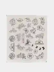 Манго наклейки для ногтей цветок