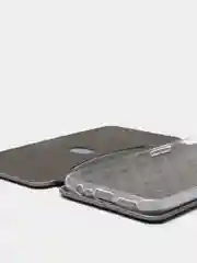 Серебряный чехол-книжка для Realme C3 / 5 / 6i