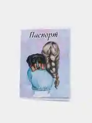 Вишнёвый обложка для паспорта,женская обложка для документа,обложка для загран паспорта силиконовая
