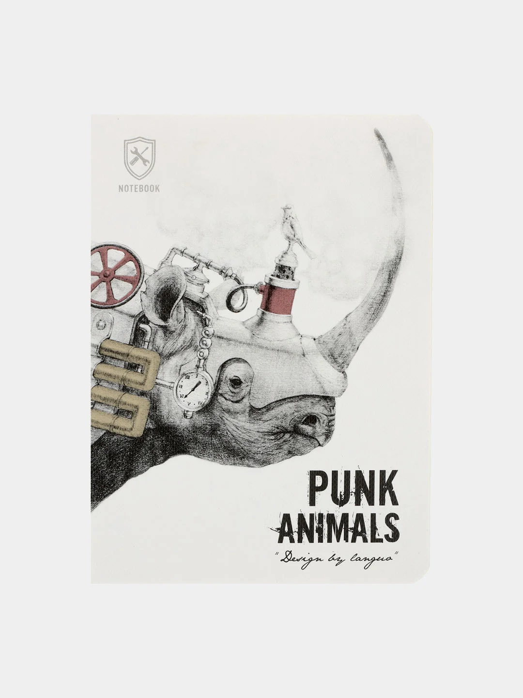 Блокнот А6 Landuo "Punk Animals", сшивка, 24 листа в клетку, 105 х 142 мм
