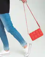 Красный сумка геометрической формы