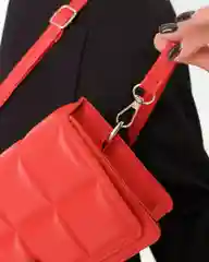 Красный сумка геометрической формы