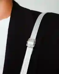 Серебряный сумка геометрической формы
