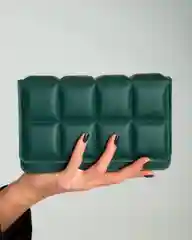 Зеленый сумка геометрической формы