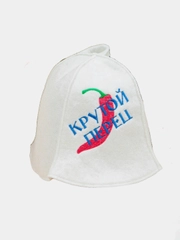 Шапка для бани "Крутой перец ", войлок