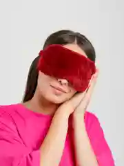 Багровый мягкая маска для сна на глаза