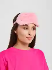 Розовый мягкая маска для сна на глаза