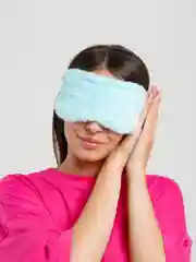 Голубой мягкая маска для сна на глаза