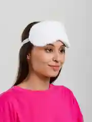 Белый мягкая маска для сна на глаза