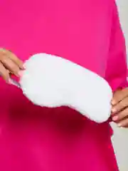 Белый мягкая маска для сна на глаза