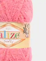 Кораллово-розовый пряжа Alize Softy, 50 г 115 м, 100% полиэстер
