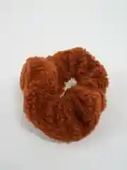 Коричневый резинка для волос, меховая, барашек