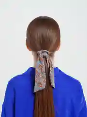 Голубой резинки для волос