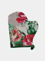 Кораллово-розовый варежка-прихватка кухонная 24х20 см для горячего, 100% хлопок