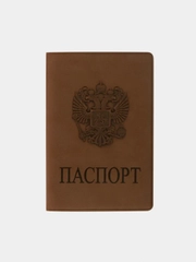 Обложка для паспорта "Герб" STAFF, мягкий полиуретан