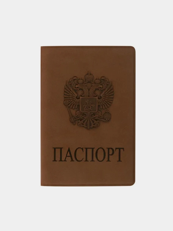 Обложка для паспорта "Герб" STAFF, мягкий полиуретан